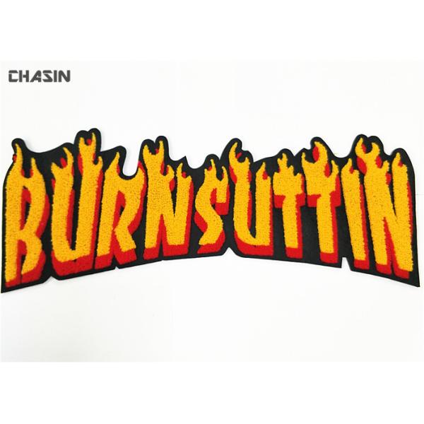 Quality Great 3D Effect  Letterman Patches Recycled Embroidered Letter Patch for sale