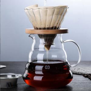 Buy cheap Handmade Essential Barista Tools Borosilicate Glass Coffee Maker With Glass Funnel Filter from wholesalers