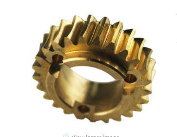 Quality 0.05mm OEM Precision Mould Parts Brass Double Spur Gear for sale
