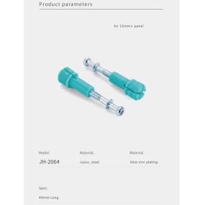 40mm Steel Minifix Connecting Bolts With Nylon Dowel, Furniture Cabinet
