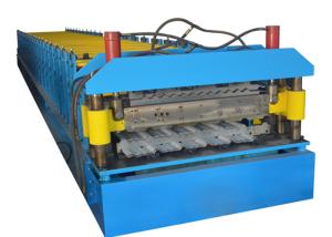 Buy cheap Corrugated Profile Double Layer Roofing Sheet Roll Forming Machine Cr12 Cutting Blade product
