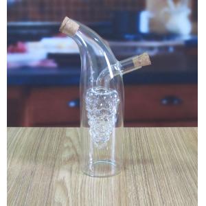 Double Layer Grape Shape Glass Canister With Lid For Oil