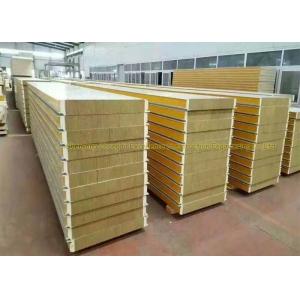 Buy cheap Fireproof Rockwool Glasswool Rmetal Sandwich Panels With Pir Side Sealing from wholesalers