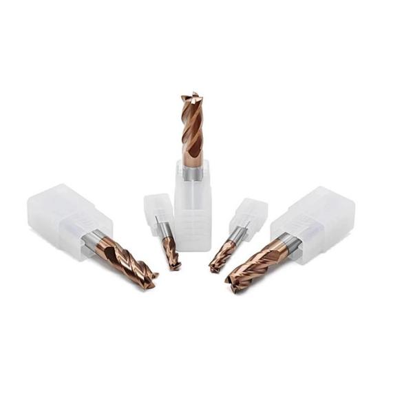 CNC Cutting 3 Flute Carbide End Mills , Tungsten Carbide Milling Cutters