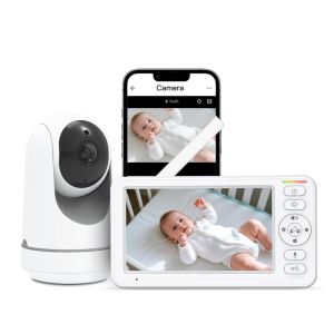Wi-Fi Baby Monitor with Built-in Temperature Sensor Eco Mode and Unlimited Range