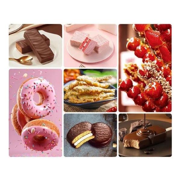 Automatic Temperature Control Chocolate Coating Machine Ice Cream Fruit Coating Equipment Donut Coating Machine