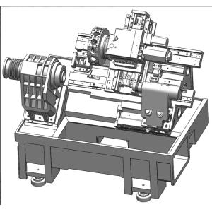 Live Tooling Mill Turn Cnc Machine Siemens Tailstock Heavy Duty