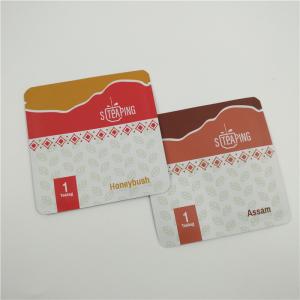 Buy cheap Foil Plastic Tea Recyclable Pouch Packaging Black Green Customized Logo from wholesalers