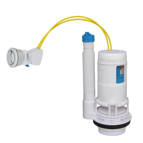 Buy cheap Flush Valve 3 Inch Outlet Double Cable Control With Chrome Plated Push Button For 2 PC Toilet From Xiamen China from wholesalers