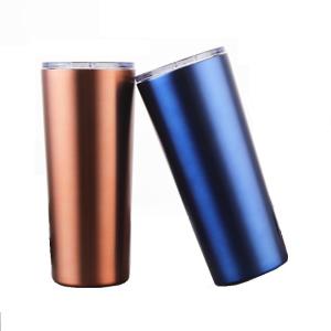 Buy cheap 17oz Red Blue Stainless Steel Coffee Tumbler Ice / Hot Drink Mugs With Straws from wholesalers