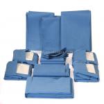 Buy cheap Blue Non-Woven Fabric Disposable Surgical Gown Breathable With Tie On Closure from wholesalers