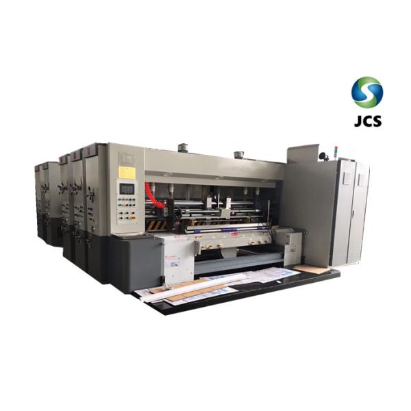 Quality PLC Control Board Corrugated Box Printing Machine With Electric Slotting Machine for sale