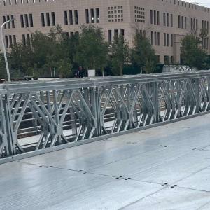 Buy cheap Long Span Prefabricated Steel Pedestrian Bridges Steel Deck  Timber Deck from wholesalers