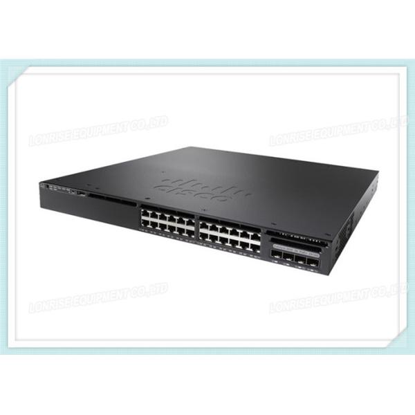 Full Duplex Cisco Fiber Optic Switch WS-C3650-24PD-S 24 Port PoE 2x10G Uplink IP