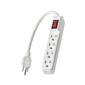 Buy cheap 4 outlet Power Strip and Extension Socket With 15A Circuit Breaker Surger Protector Reset Switch from wholesalers