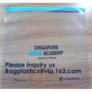 Frosted PVC Slider Zipper Bag Plastic Bag/ Recyclable Waterproof Transparent PVC