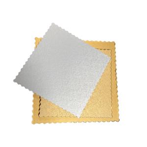 Buy cheap Disposable Embossed Foil Paper Square Cake Board from wholesalers