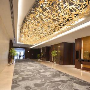 Villa KTV Hotel Lobby Chandelier With Unique Irregular Shape And Remote Control