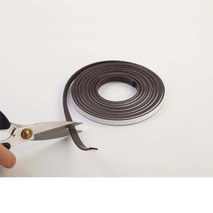 Buy cheap Flexible PVC Processing Rubber Magnetic Strip With Adhesive Tape from wholesalers
