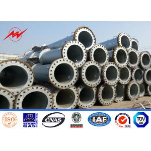 Buy cheap 1mm Thickness Galvanized Electrical Power Pole With Bitumen from wholesalers