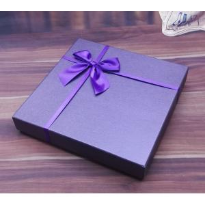 Buy cheap Custom CDR Lid Bottom Box With Ribbon Closure CMYK Printed from wholesalers