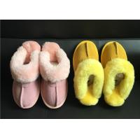 Buy cheap Tan Suede Sheepskin Slippers Winter Women Chestnut Classic Sheepskin Slippers product
