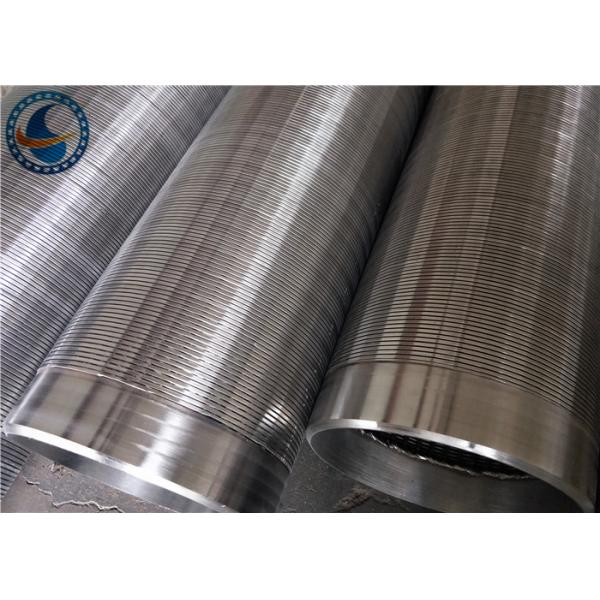 Quality Point Welding Continuous Slot Screen , Non Clogging Water Well Screen Pipe for sale