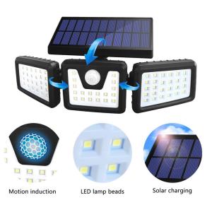 Buy cheap IP65 ABS Outdoor Solar Garden Light 74 LM LED Three Mod Wall  5000K from wholesalers