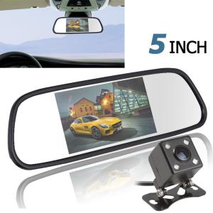 Buy cheap 5" Display Car Backup Camera Mirror PAL / NTSC With 4 LED Reversing Camera from wholesalers