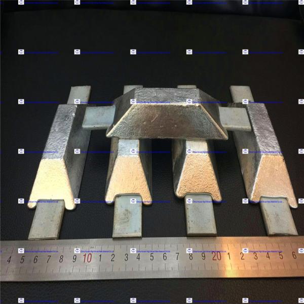 Buy cheap ASTM Hull Sacrificial Zinc Anodes , Sacrificial Anode Cathodic Protection from wholesalers