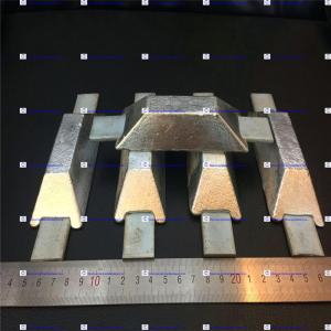 Buy cheap ASTM Hull Sacrificial Zinc Anodes , Sacrificial Anode Cathodic Protection from wholesalers