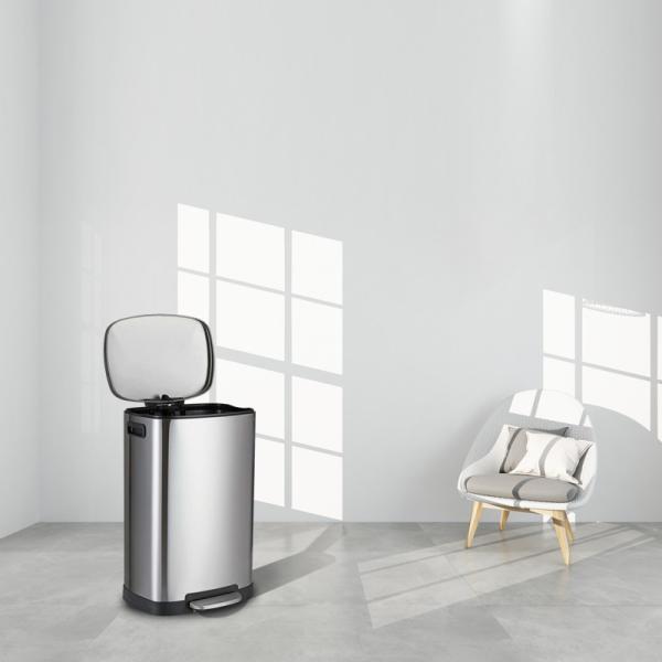 Fingerprint Proof 8 Gallon Stainless Steel Trash Can