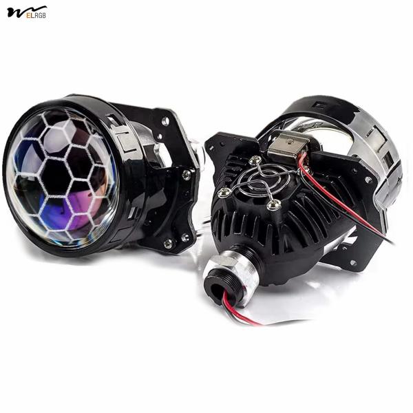 Universal LED Headlight Kit for H1 H4 H7 Automotive Motorcycle Honeycomb