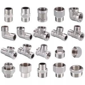 Equal Stainless Steel Thread Pipe Fitting NPT/BSP SS304 Nipple Connection with
