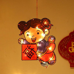 2022 Spring Festival Led Hanging Lights Interface Window Cup Suction Lantern