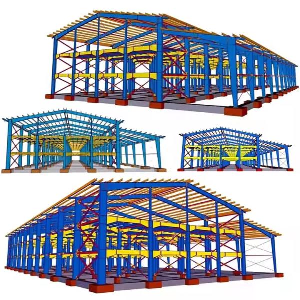 Buy cheap Metal Building Prefabricated Steel Shed Steel Structure Workshop Warehouse Building from wholesalers