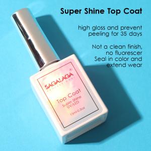 High Super Shine Non Wipe Gel Base and Top Coat for Long Lasting Nails Logo High