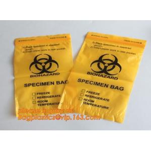 Buy cheap Biohazard Garbage Bag for hospital Waste, Biohazard medical waste Plastic Bags For clinical Disposal, HDPE biodegradable from wholesalers