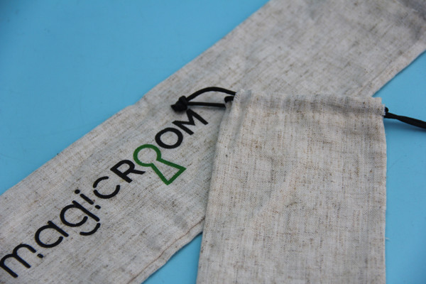 Recycled Jute Drawstring Bag Portable Hot Stamping Logo For Christmas Gift