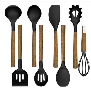 Buy cheap Acacia Wooden Kitchen Utensil Set 8pcs Heatinsulated BPA Free from wholesalers