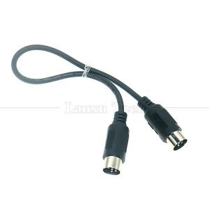 Buy cheap 0.2m 1m 2m 3m Shield Male to Male MIDI 6 Pin Din Extension Cable for Keyboard Microphone Guitar from wholesalers