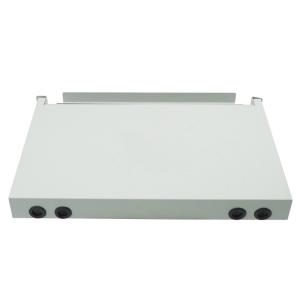 ODF White Fiber Optic Patch Panel Slide 1U 12 Port Rack Mount Patch Panel