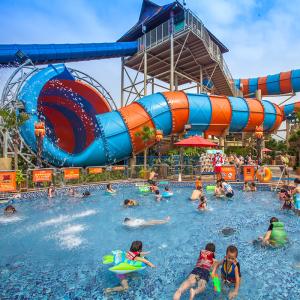 Buy cheap Multi Slide Rainbow Water Slide Equipment Joyful Children'S Customized from wholesalers