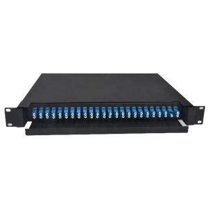 Buy cheap LC Duplex Fiber Optic Patch Panel 430x200x46mm Metal from wholesalers