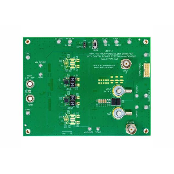 EVAL-LT7171-1-AZ Embedded Solutions PolyPhase Step Down Regulator Evaluation