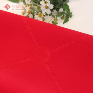 Buy cheap Package Red Plain Flocking Fabric Non Woven With Soft Plush from wholesalers