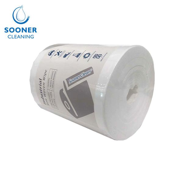 Quality High Strength Woodpulp Polypropylene 40g Industrial Wipers And Rags for sale