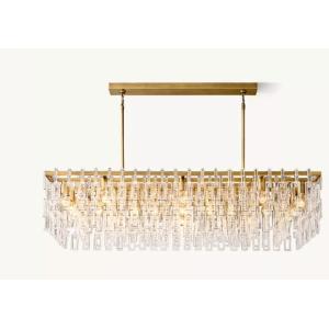 Buy cheap 60" Crystal Brass Chandelier Linear Link Lighting for Indoor Use product