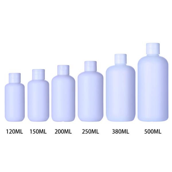 Quality Flip Top Cap 500ml White HDPE Plastic Bottles For Baby Personal Care Products for sale
