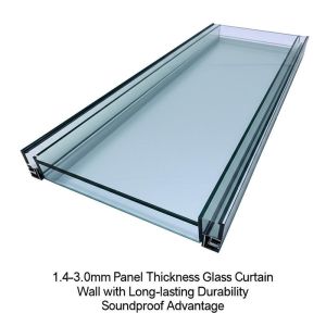 Buy cheap 1.4-3.0mm Panel Thickness Glass Curtain Wall with Long-lasting Durability and Waterproof Advantage from wholesalers